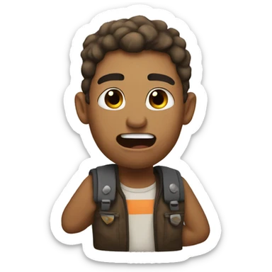 Me being like a rock telling you to bring it sticker