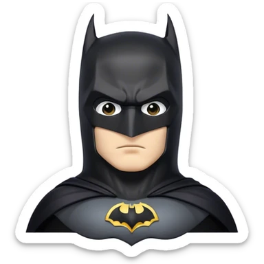 Batman in costume sticker