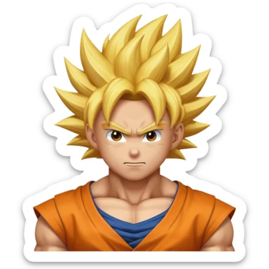 goku super Saiyan 2 sticker