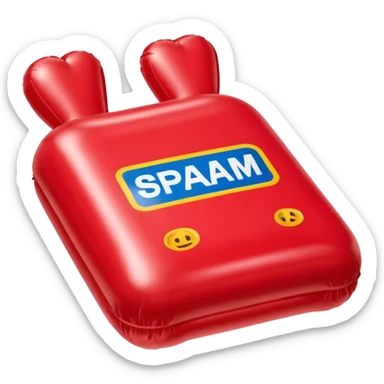  paris SPAM meat jeff koons style inflatable sculpture art painting  sticker
