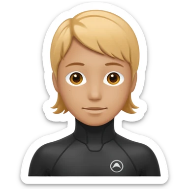 diver wetsuit sticker