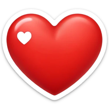 red hear sticker