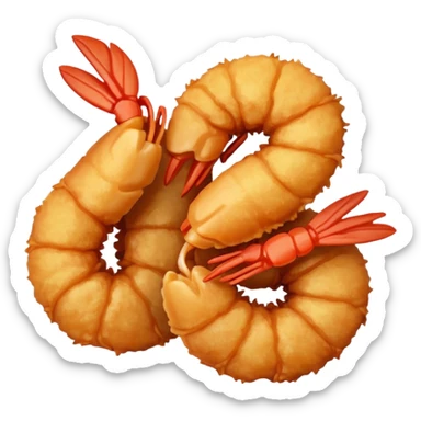 fried shrimp sticker