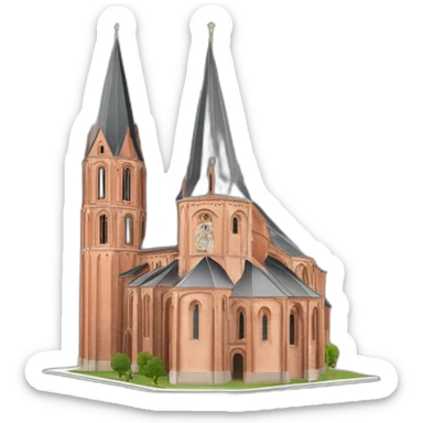 Basilique Saint Sernin Toulouse sticker