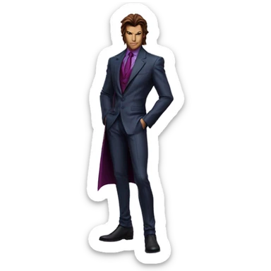 Gambit comic accurate suit sticker