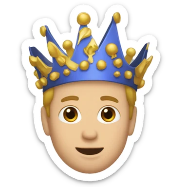 Create a emoji of king Baldwin hand gesture sticker