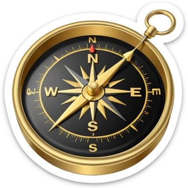 Compass sticker