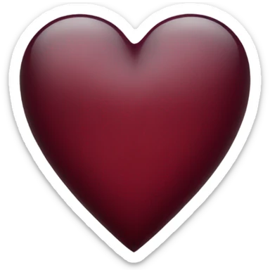 Wine red heart sticker