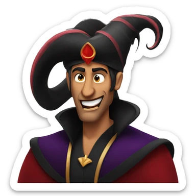 evil cruel Jafar sticker