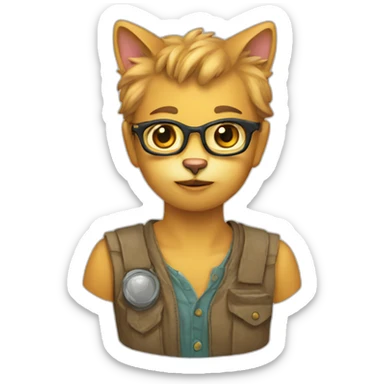 anthropologist-cat sticker