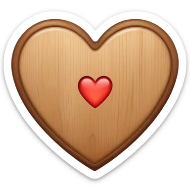 Heart light brown sticker