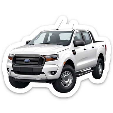 Ford Ranger - Ford (Model Year: 2024) (Iconic colour: White) sticker