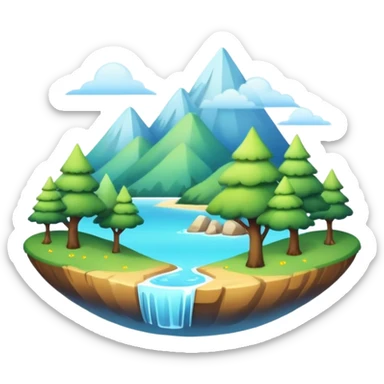 aesthetic-scenic-Decorations sticker