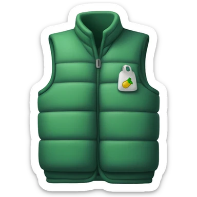 gilet with a green tick in the bottom corner sticker
