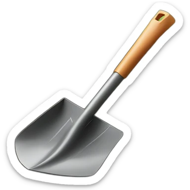 shovel in ground sticker
