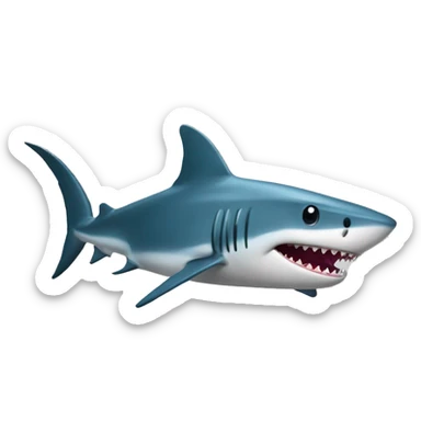 requin avec un chapeau  sticker