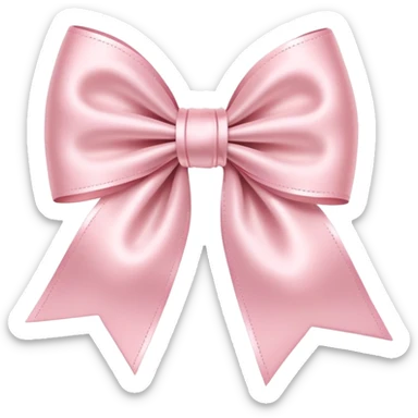 Light pink bow sticker
