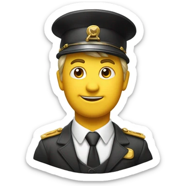 Klassisk gul emoji som er rundtosset med fugle flyver rundt i ring om hovedet  sticker