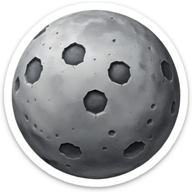 Planet Mercury realistic sticker