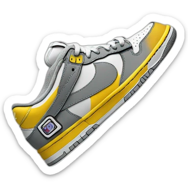 Robot in sneaker Nike dunk sticker
