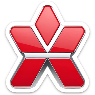 Mitsubishi brand sticker