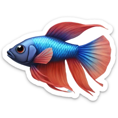 Beta fish  sticker