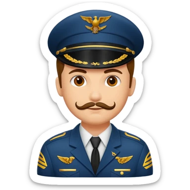 tattooed pilot  sticker