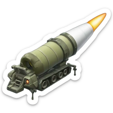 american rocket launcher sticker