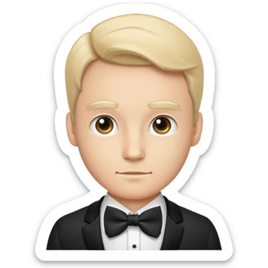 Gentleman bow tie emoji sticker