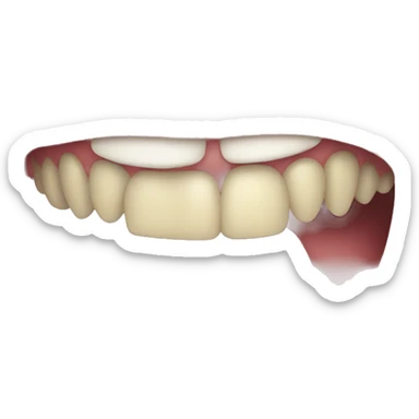 ugly with crooked teeth emoji sticker
