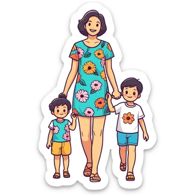 Mother’s Day walk sticker