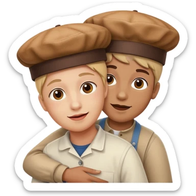 Piggy back baker sticker