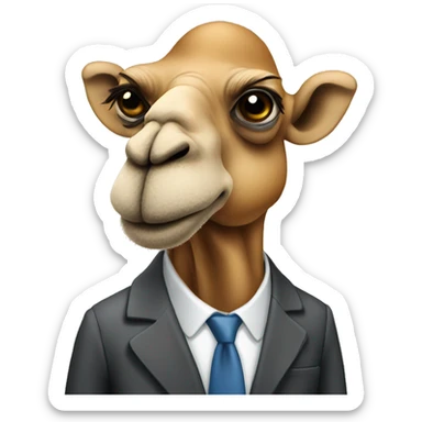 the corporate camel  sticker