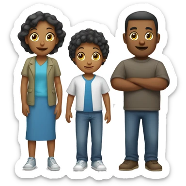 Família abraçada  sticker