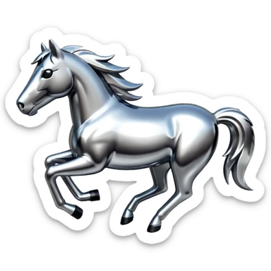 mustang logo sticker