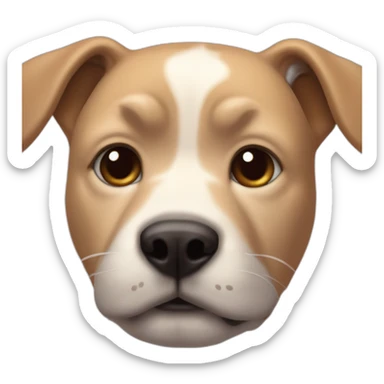 Chien qui mord un chat sticker