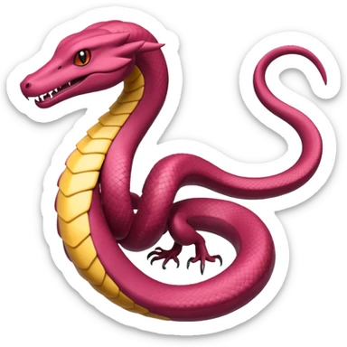 Seviper-Salazzle-hybrid-fusion (full body) sticker
