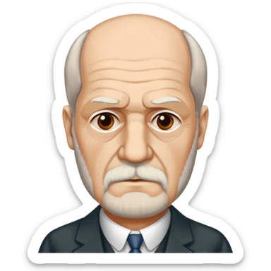 Sigmund Freud saying Δεν απαντώ sticker