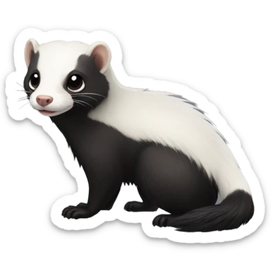 skunk-ferret full-body sticker