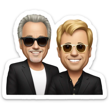 Billy joel and elton john sticker