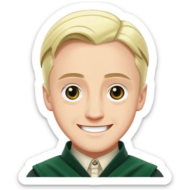 draco malfoy feliz sticker