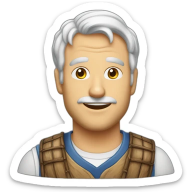 Steven PERRON buvant une bière  sticker