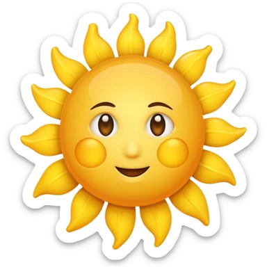 sol con signo de pregunta sticker