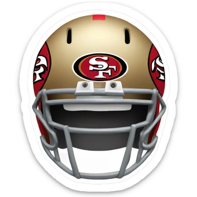 Football team 49ers logo sticker
