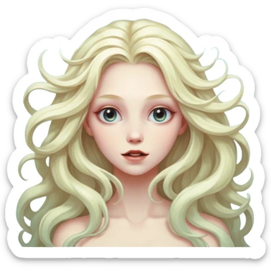 aesthetic brilliant divine lighting, oil paint  -  hieronymus bosch phantasmagoric mutated sirens sticker