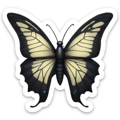 gothic butterfly  sticker