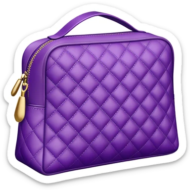 violet cosmetic bag sticker