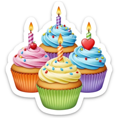 birthday desserts sticker