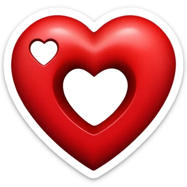 Heart with fuck  sticker