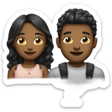 Girl whit his boyfriend sticker